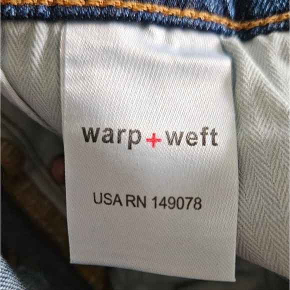 Warp + Weft MAB Slim Straight Side Slit Jeans 26 High Waisted - Picture 11 of 12